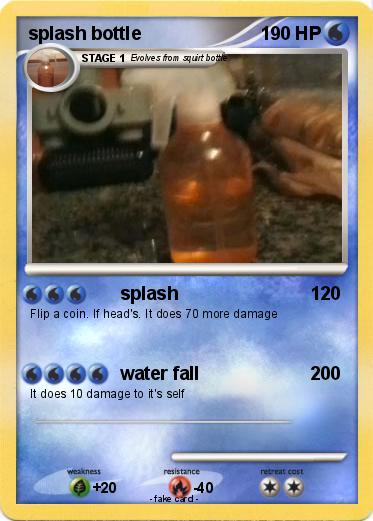 Pokemon splash bottle