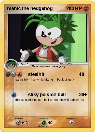Pokemon manic the hedgehog