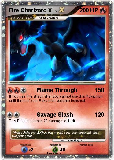 Pokemon Fire Charizard X