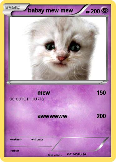 Pokemon babay mew mew