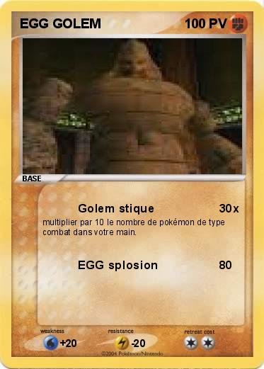 Pokemon EGG GOLEM