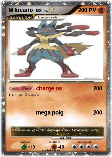 Pokemon M lucario  ex