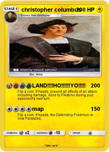 Pokemon christopher columbus