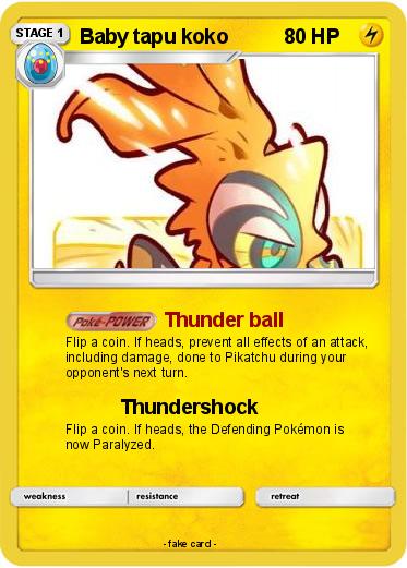 Pokemon Baby tapu koko