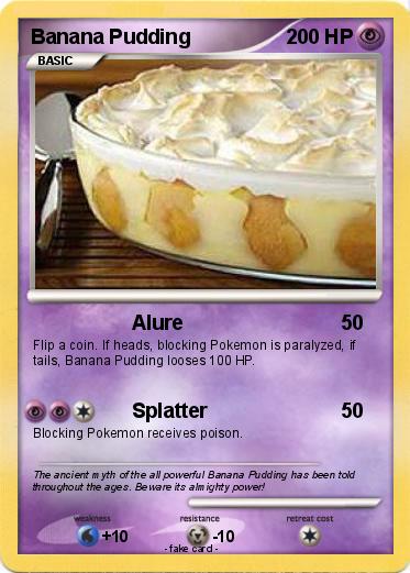 Pokemon Banana Pudding