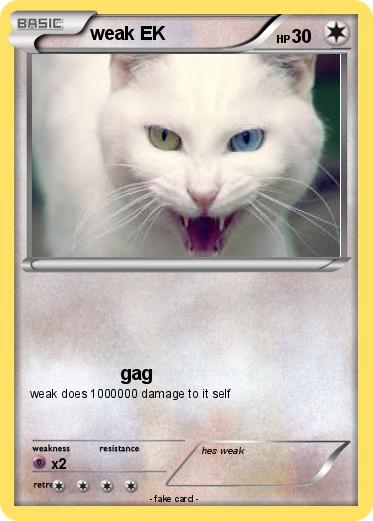 Pokemon weak EK