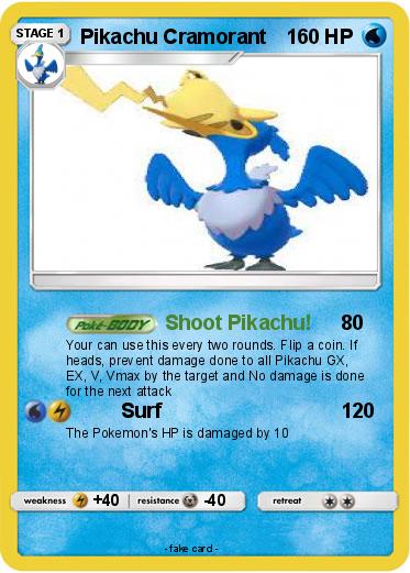 Pokemon Pikachu Cramorant