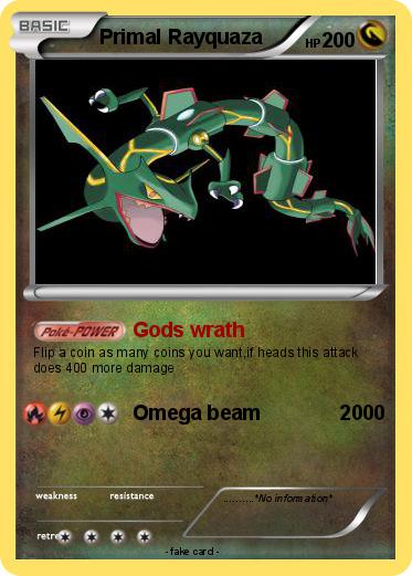 Pokémon Primal Rayquaza 34 34 - Gods wrath - My Pokemon Card