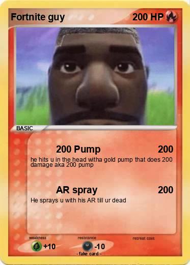 Pokemon Fortnite guy