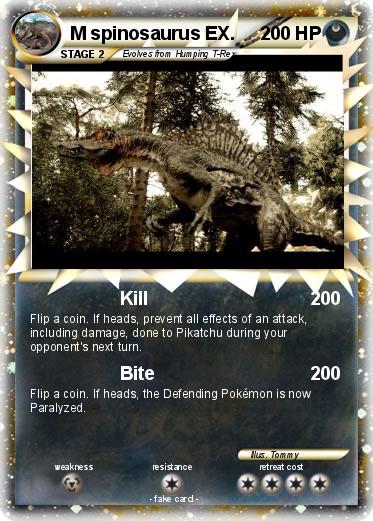 Pokemon M spinosaurus EX.
