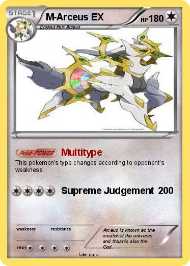 Pokemon M-Arceus EX