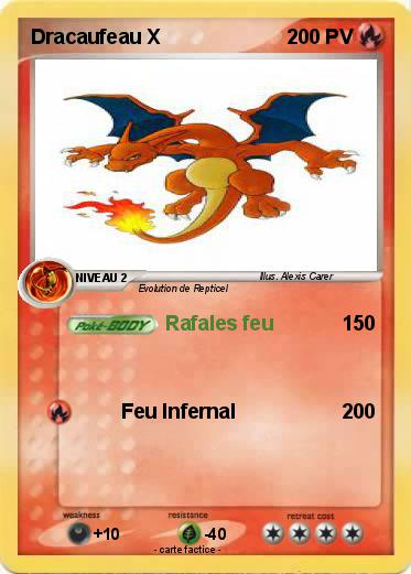 Pokemon Dracaufeau X