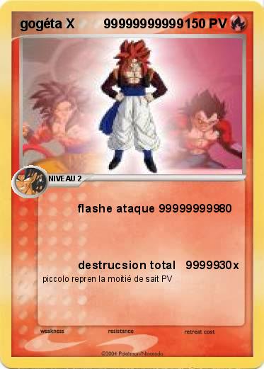 Pokemon gogéta X        99999999999