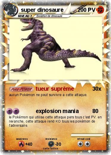 Pokemon super dinosaure