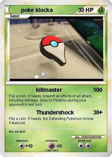 Pokemon poke klocka