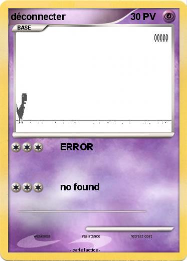 Pokemon déconnecter