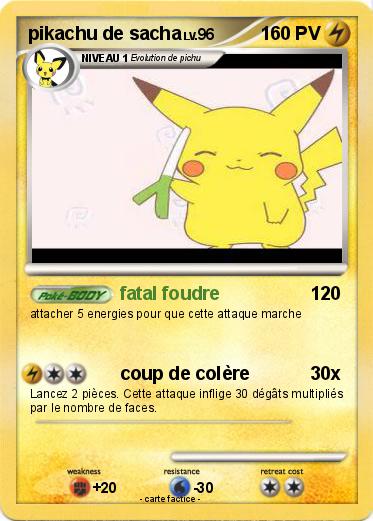 Pokemon pikachu de sacha