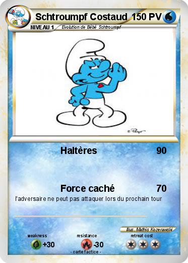 Pokemon Schtroumpf Costaud