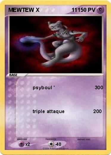 Pokemon MEWTEW X                     11