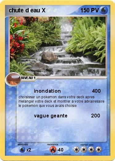 Pokemon chute d eau X
