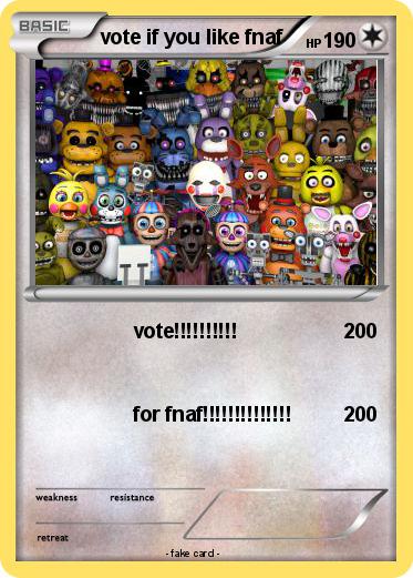 Pokemon vote if you like fnaf