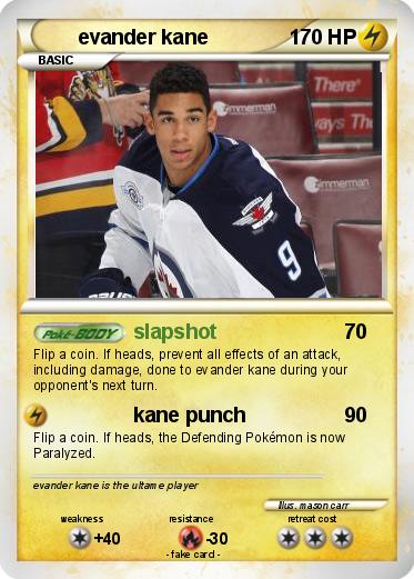 Pokemon evander kane