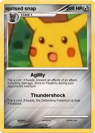 Pokemon sprised snap