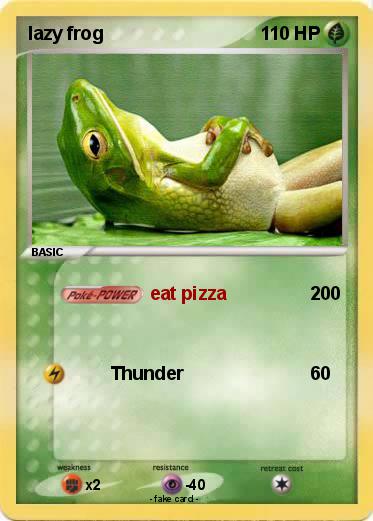 Pokemon lazy frog