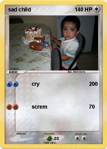 Pokemon sad child