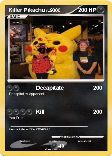 Pokemon Killer Pikachu