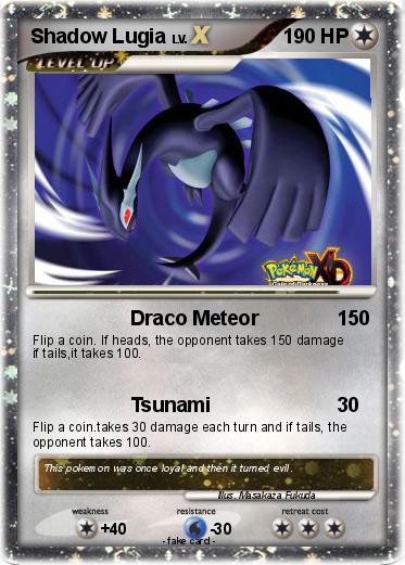 Pokemon Shadow Lugia