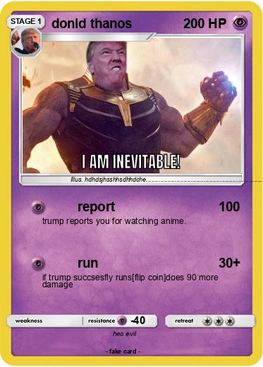 Pokemon donld thanos