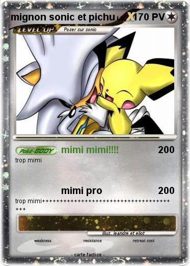 Pokemon mignon sonic et pichu