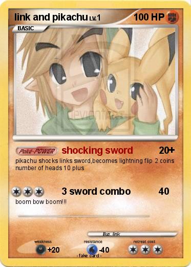 Pokemon link and pikachu