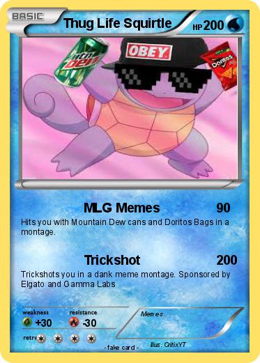 Pokemon Thug Life Squirtle
