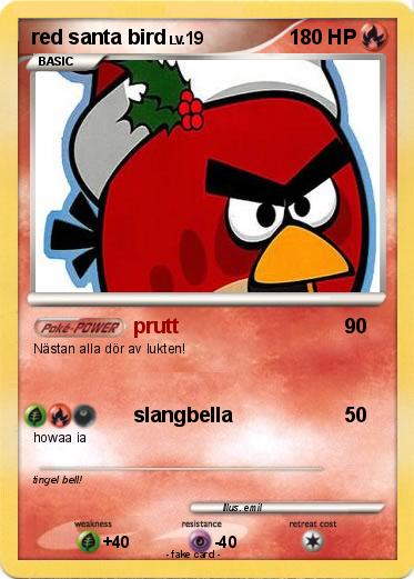 Pokemon red santa bird