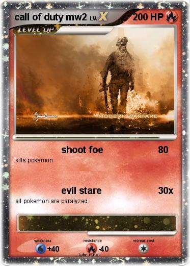 Pokemon call of duty mw2