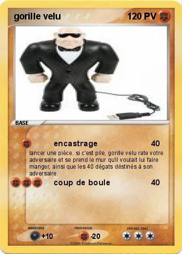Pokemon gorille velu