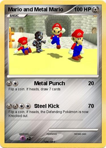 Pokemon Mario and Metal Mario