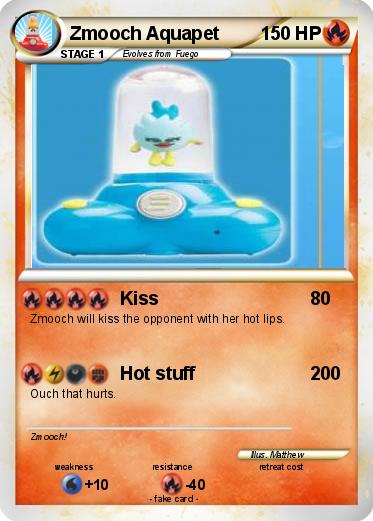 Pokemon Zmooch Aquapet