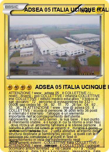 Pokemon ADSEA 05 ITALIA UCINQUE ITALIA IME ITALIA