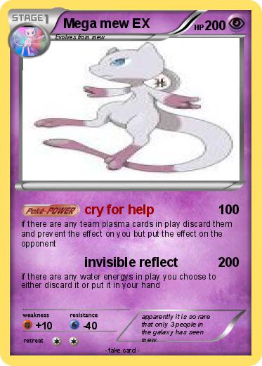 Pokemon Mega mew EX