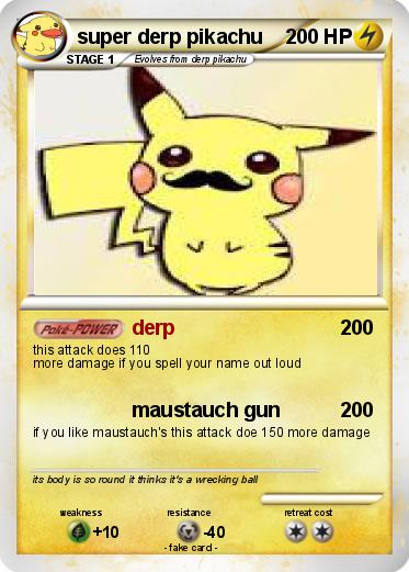Pokemon super derp pikachu