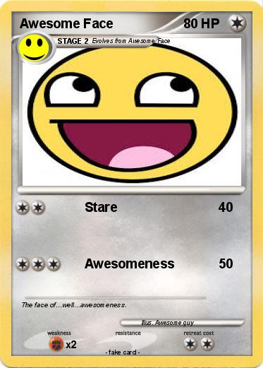 Pokemon Awesome Face
