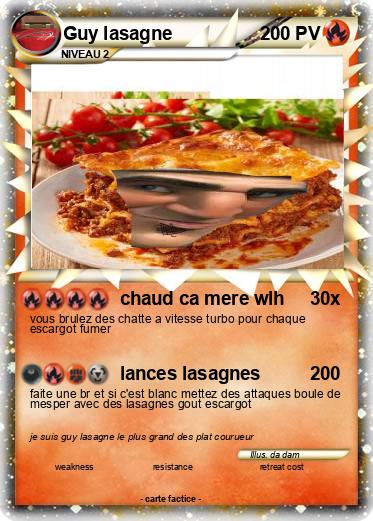 Pokemon Guy lasagne