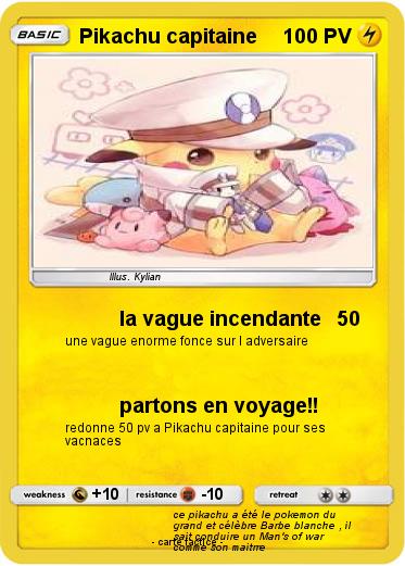 Pokemon Pikachu capitaine