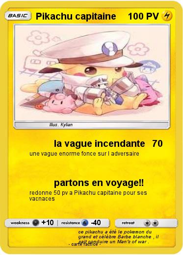 Pokemon Pikachu capitaine