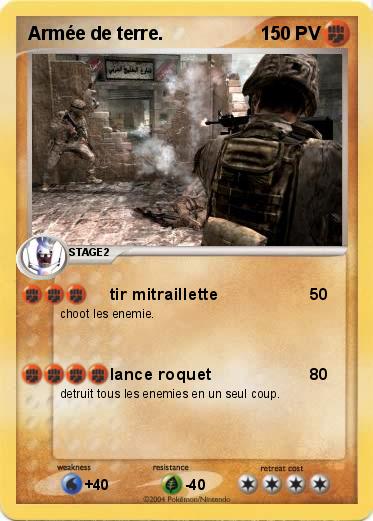 Pokemon Armée de terre.
