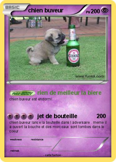 Pokemon chien buveur