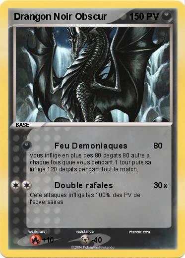 Pokemon Drangon Noir Obscur